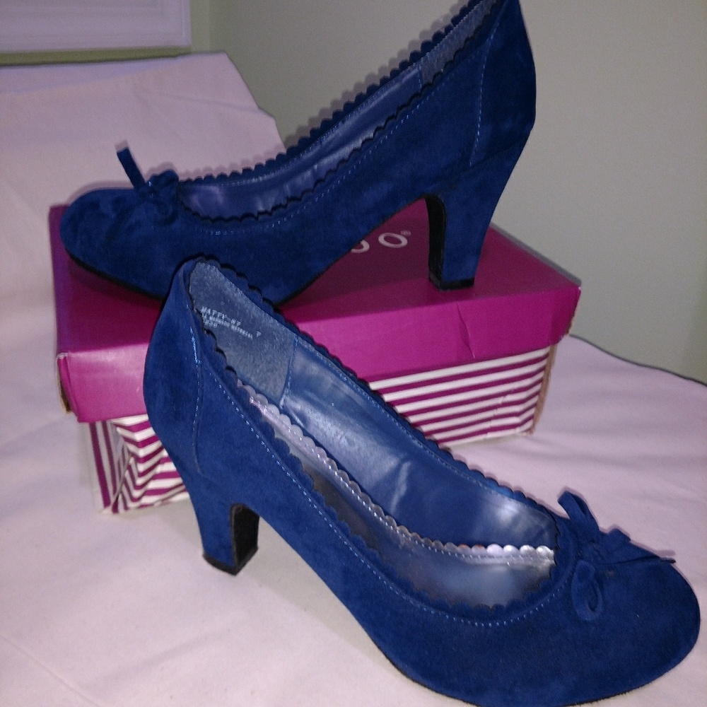 Blue suede shoes